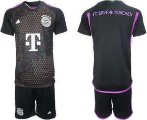 Bayern Munich Uit tenue Mensen 2023-24 Korte Mouw (+ Korte broeken)