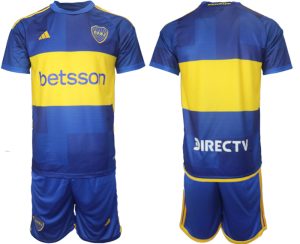 Boca Juniors Thuis tenue Mensen 2023-24 Korte Mouw (+ Korte broeken)