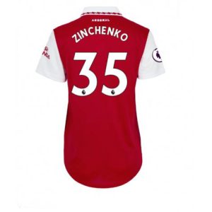 Dames Arsenal Oleksandr Zinchenko #35 Thuis tenue 2022-23 Korte Mouw