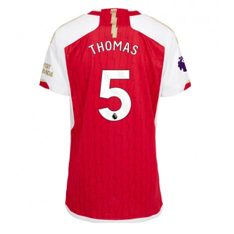 Dames Arsenal Thomas Partey #5 Thuis tenue 2023-24 Korte Mouw