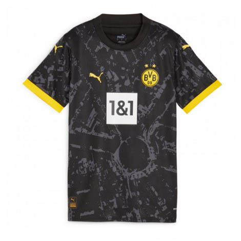 Dames Borussia Dortmund Uit tenue 2023-24 Korte Mouw