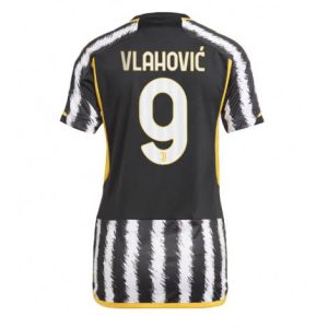 Dames Juventus Dusan Vlahovic #9 Thuis tenue 2023-24 Korte Mouw