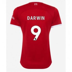 Dames Liverpool Darwin Nunez #9 Thuis tenue 2023-24 Korte Mouw