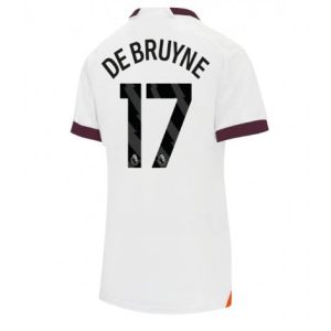 Dames Manchester City Kevin De Bruyne #17 Uit tenue 2023-24 Korte Mouw