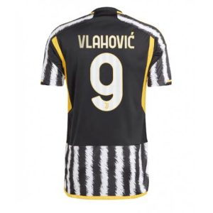 Juventus Dusan Vlahovic #9 Thuis tenue Mensen 2023-24 Korte Mouw