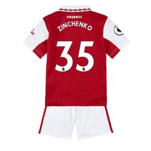 Kids Arsenal Oleksandr Zinchenko #35 Thuis tenue 2022-23 Korte Mouw (+ Korte broeken)
