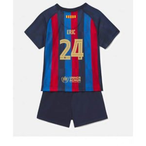 Kids Barcelona Eric Garcia #24 Thuis tenue 2022-23 Korte Mouw (+ Korte broeken)