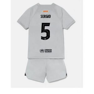 Kids Barcelona Sergio Busquets #5 Derde tenue 2022-23 Korte Mouw (+ Korte broeken)