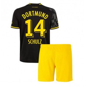 Kids Borussia Dortmund Nico Schulz #14 Uit tenue 2022-23 Korte Mouw (+ Korte broeken)