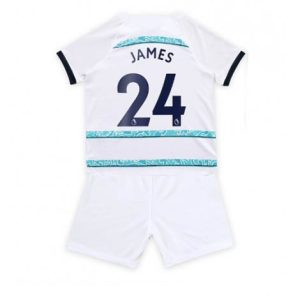 Kids Chelsea Reece James #24 Uit tenue 2022-23 Korte Mouw (+ Korte broeken)