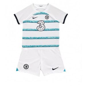 Kids Chelsea Uit tenue 2022-23 Korte Mouw (+ Korte broeken)