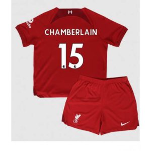 Kids Liverpool Chamberlain #15 Thuis tenue 2022-23 Korte Mouw (+ Korte broeken)