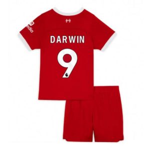 Kids Liverpool Darwin Nunez #9 Thuis tenue 2023-24 Korte Mouw (+ Korte broeken)