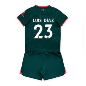 Kids Liverpool Luis Diaz #23 Derde tenue 2022-23 Korte Mouw (+ Korte broeken)