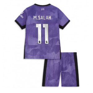 Kids Liverpool Mohamed Salah #11 Derde tenue 2023-24 Korte Mouw (+ Korte broeken)