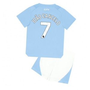 Kids Manchester City Joao Cancelo #7 Thuis tenue 2023-24 Korte Mouw (+ Korte broeken)