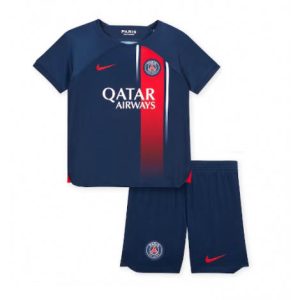 Kids Paris Saint-Germain Thuis tenue 2023-24 Korte Mouw (+ Korte broeken)