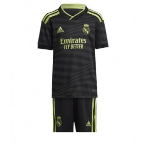 Kids Real Madrid Derde tenue 2022-23 Korte Mouw (+ Korte broeken)