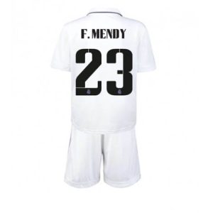 Kids Real Madrid Ferland Mendy #23 Thuis tenue 2022-23 Korte Mouw (+ Korte broeken)