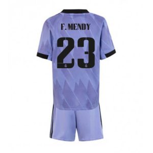 Kids Real Madrid Ferland Mendy #23 Uit tenue 2022-23 Korte Mouw (+ Korte broeken)