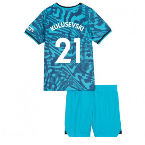 Kids Tottenham Hotspur Dejan Kulusevski #21 Derde tenue 2022-23 Korte Mouw (+ Korte broeken)