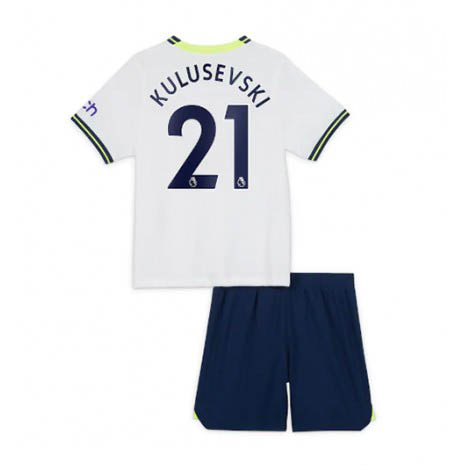 Kids Tottenham Hotspur Dejan Kulusevski #21 Thuis tenue 2022-23 Korte Mouw (+ Korte broeken)