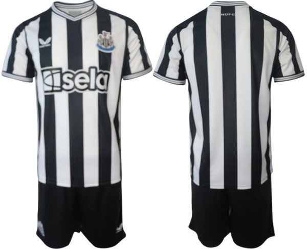 Newcastle United Thuis tenue Mensen 2023-24 Korte Mouw (+ Korte broeken)