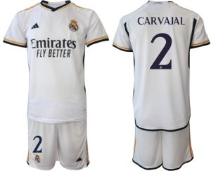 Real Madrid Daniel Carvajal #2 Thuis tenue Mensen 2023-24 Korte Mouw