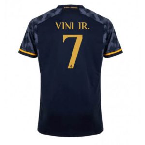 Real Madrid Vinicius Junior #7 Uit tenue Mensen 2023-24 Korte Mouw