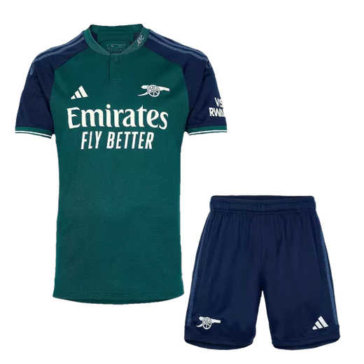 Arsenal Derde tenue Mensen Voetbalshirts 2023-24 Korte Mouw (+ Korte broeken)