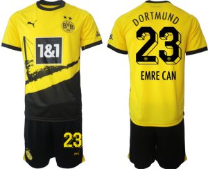 Borussia Dortmund Emre Can #23 Thuis tenue Voetbalshirts 2023-24 Korte Mouw (+ Korte broeken)