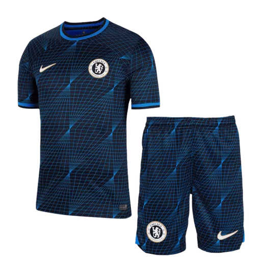 Chelsea Uit tenue Mensen Voetbalshirts 2023-24 Korte Mouw (+ Korte broeken)