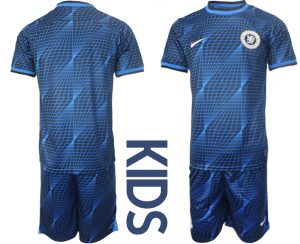 Chelsea Uit tenue Voetbalshirts 2023-24 Kids Korte Mouw (+ Korte broeken)