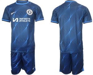 Chelsea Uit tenue Voetbalshirts Infinite Athlete 2023-24 Korte Mouw (+ Korte broeken)
