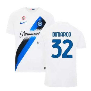 Inter Milan Federico Dimarco #32 Uit tenue Voetbalshirts 2023-24 Korte Mouw