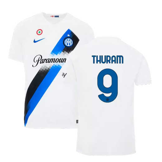 Inter Milan Marcus Thuram #9 Uit tenue Voetbalshirts 2023-24 Korte Mouw