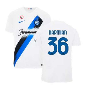 Inter Milan Matteo Darmian #36 Uit tenue Voetbalshirts 2023-24 Korte Mouw