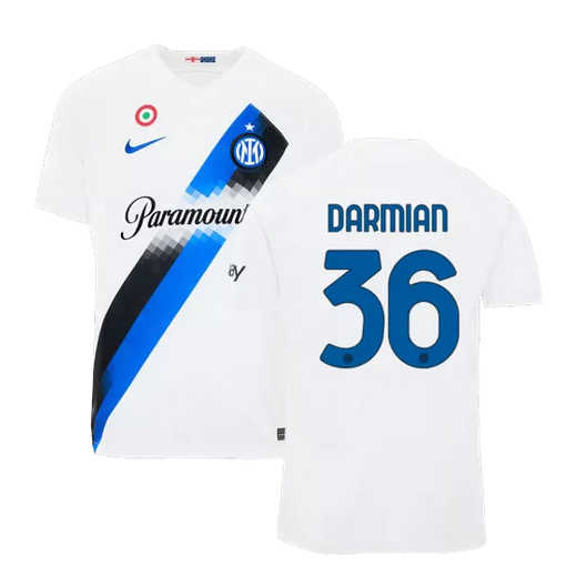 Inter Milan Matteo Darmian #36 Uit tenue Voetbalshirts 2023-24 Korte Mouw