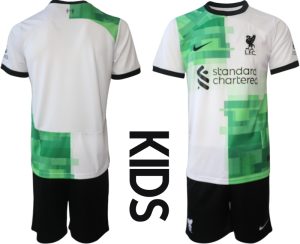 Liverpool Uit tenue Kids 2023-24 Korte Mouw (+ Korte broeken)