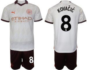 Manchester City Mateo Kovacic #8 Uit tenue Voetbalshirts 2023-24 Korte Mouw (+ Korte broeken)