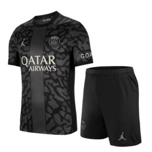 Paris Saint-Germain Derde tenue Voetbalshirts 2023-24 Korte Mouw (+ Korte broeken)