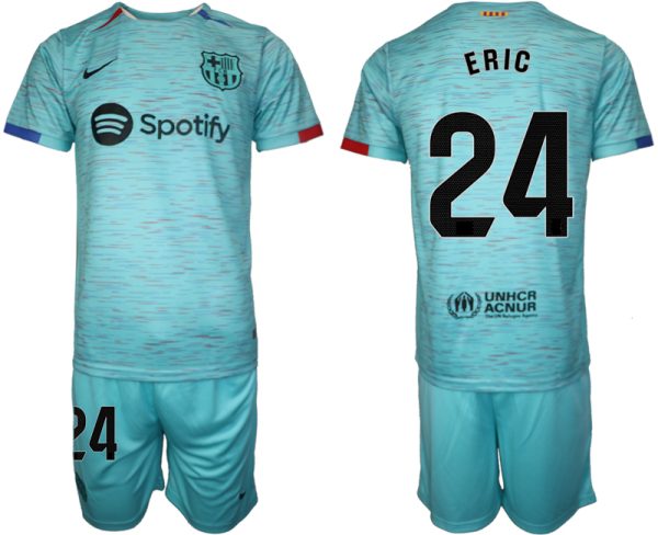 Barcelona Eric Garcia #24 Derde tenue Voetbalshirts 2023-24 Korte Mouw (+ Korte broeken)