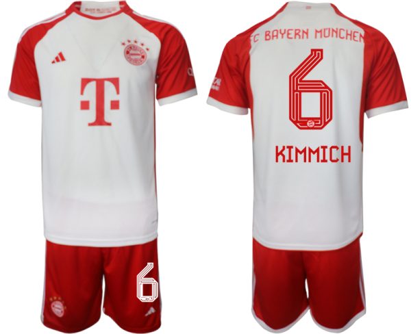 Bayern Munich Joshua Kimmich #6 Thuis tenue Voetbalshirts 2023-24 Korte Mouw (+ Korte broeken)