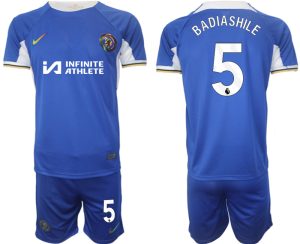 Chelsea Benoit Badiashile #5 Thuis tenue Voetbalshirts 2023-24 Korte Mouw (+ Korte broeken)