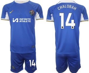 Chelsea Trevoh Chalobah #14 Thuis tenue Voetbalshirts 2023-24 Korte Mouw (+ Korte broeken)