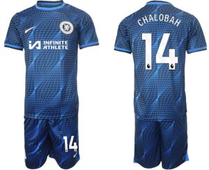 Chelsea Trevoh Chalobah #14 Uit tenue Voetbalshirts 2023-24 Korte Mouw (+ Korte broeken)