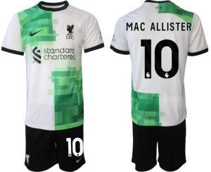Liverpool Alexis Mac Allister #10 Uit tenue Voetbalshirts 2023-24 Korte Mouw (+ Korte broeken)