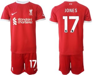 Liverpool Curtis Jones #17 Thuis tenue Voetbalshirts 2023-24 Korte Mouw (+ Korte broeken)