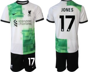 Liverpool Curtis Jones #17 Uit tenue Voetbalshirts 2023-24 Korte Mouw (+ Korte broeken)
