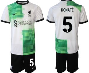 Liverpool Ibrahima Konate #5 Uit tenue Voetbalshirts 2023-24 Korte Mouw (+ Korte broeken)